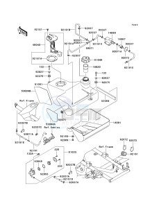 KVF 650 A [PRAIRIE 650 4X4] (A2) [PRAIRIE 650 4X4] drawing FUEL TANK