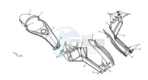 QUAD LANDER 300S drawing COWLING L / R