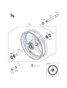 NINJA ZX-10R ZX1000JFF FR XX (EU ME A(FRICA) drawing Front Hub