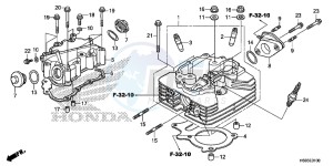 TRX250TEH Europe Direct - (ED) drawing CYLINDER HEAD