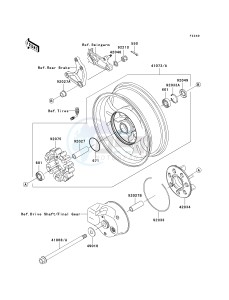 VN 1600 B [VULCAN 1600 MEAN STREAK] (B6F-B8FA) B8F drawing REAR WHEEL_CHAIN