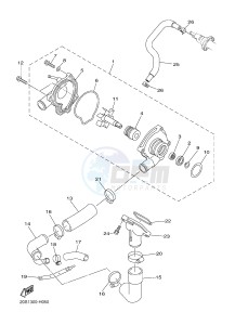 XJ6NA 600 XJ6-N (NAKED, ABS) (36B9 36BA) drawing WATER PUMP