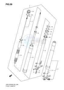 GSX-R750 (E2) drawing FRONT DAMPER