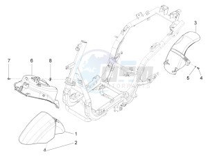 Fly 150 4T 3V ie (APAC) drawing Wheel huosing - Mudguard