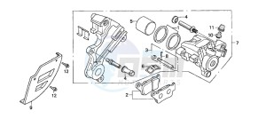 NX650 500 DOMINATOR drawing REAR BRAKE CALIPER (2)