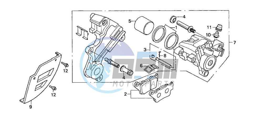 REAR BRAKE CALIPER (2)