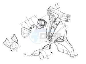 Liberty 200 4t e3 drawing Head lamp - Turn signal lamps