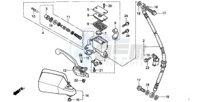 XL1000V VARADERO drawing FR. BRAKE MASTER CYLINDER