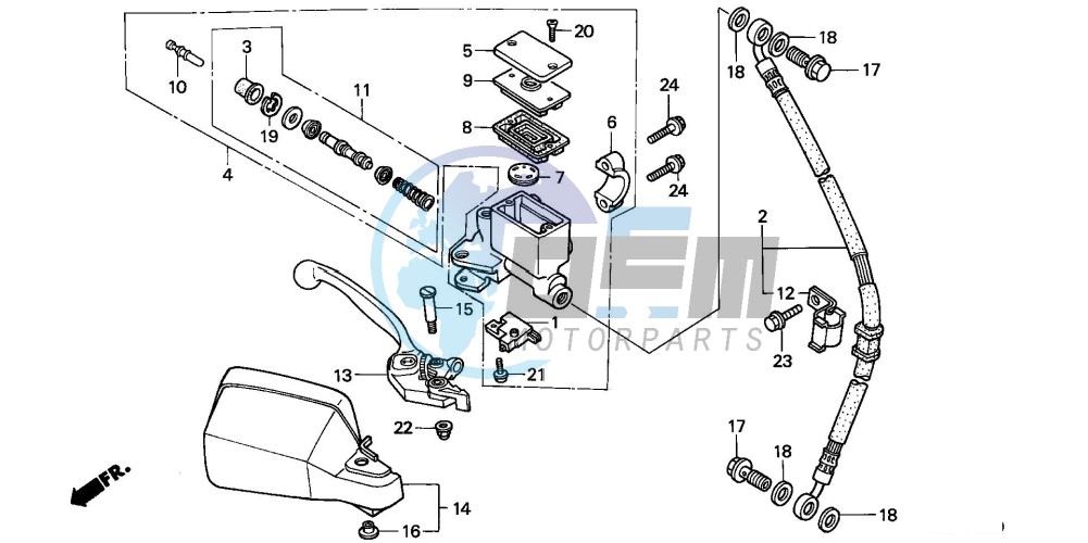 FR. BRAKE MASTER CYLINDER