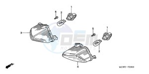 VFR800A9 UK - (E / ABS MME TWO) drawing WINKER