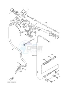 HW151 XENTER 150 (52S3) drawing STEERING HANDLE & CABLE