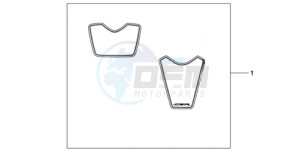 CBR1000RA9 France - (F / ABS CMF MME) drawing RACING STICKERS