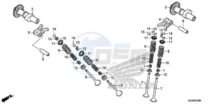 CRF250LAH CRF250LA ED drawing CAMSHAFT/ VALVE