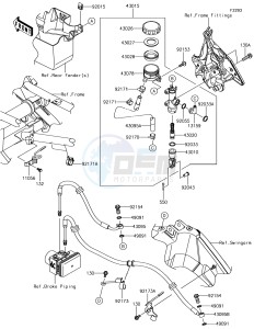 VERSYS 650 ABS KLE650FHF XX (EU ME A(FRICA) drawing Rear Master Cylinder