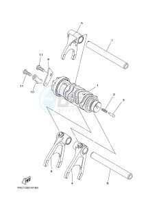 MT-09 TRACER MT09TRA TRACER 900 (2SCT) drawing SHIFT CAM & FORK