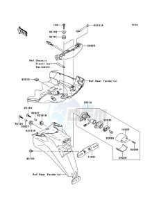 VERSYS_1000 KLZ1000ACF FR GB XX (EU ME A(FRICA) drawing Taillight(s)