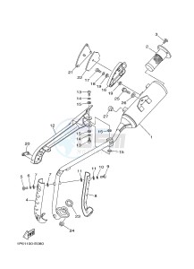 TT-R50 TT-R50E (2CJ6 2CJ7 2CJ8) drawing EXHAUST