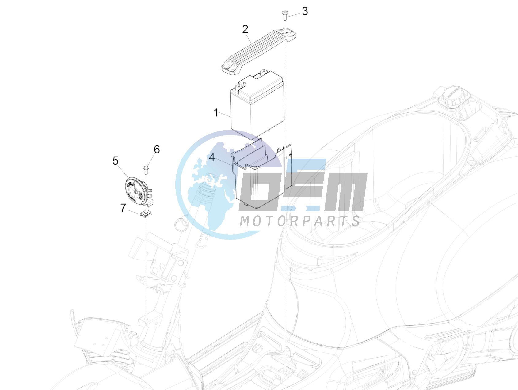 Remote control switches - Battery - Horn