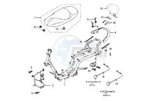 ELYSEO 125-150 - 125 cc drawing FRAME ELYSEO 125 RGT