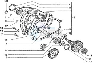 Liberty 125 Leader drawing Rear wheel shaft