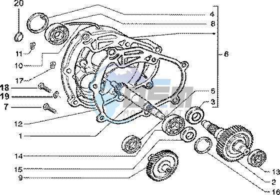 Rear wheel shaft