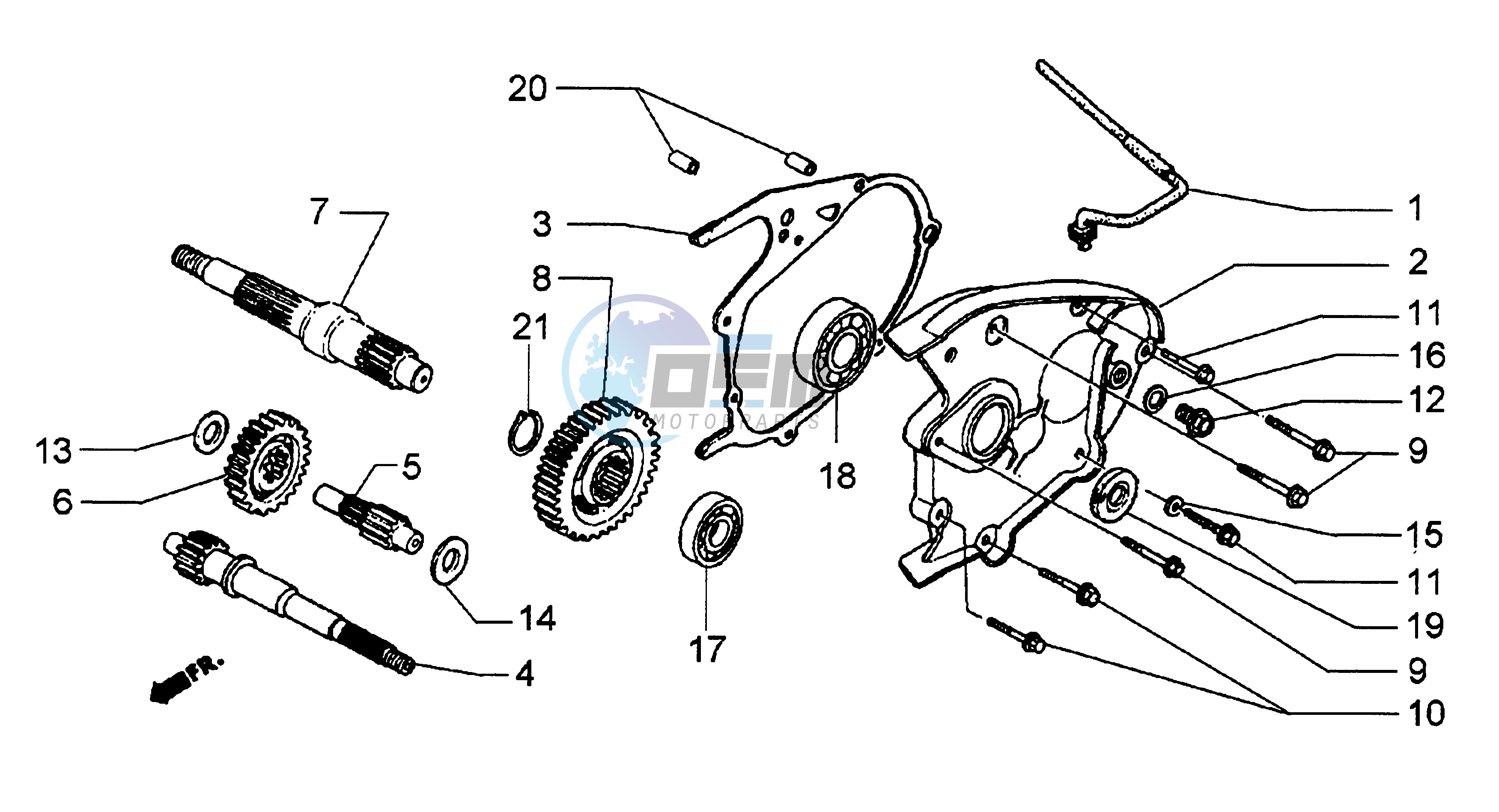 Wheel shaft