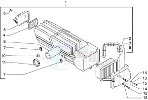 Hexagon 180 GTX drawing Air filter