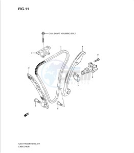 GSX-R1000 drawing CAM CHAIN