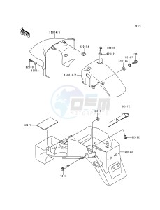 ZX 900 B [NINJA ZX-9R] (B4) [NINJA ZX-9R] drawing FENDERS