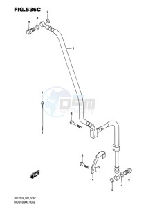 UH125 BURGMAN EU drawing FRONT BRAKE HOSE