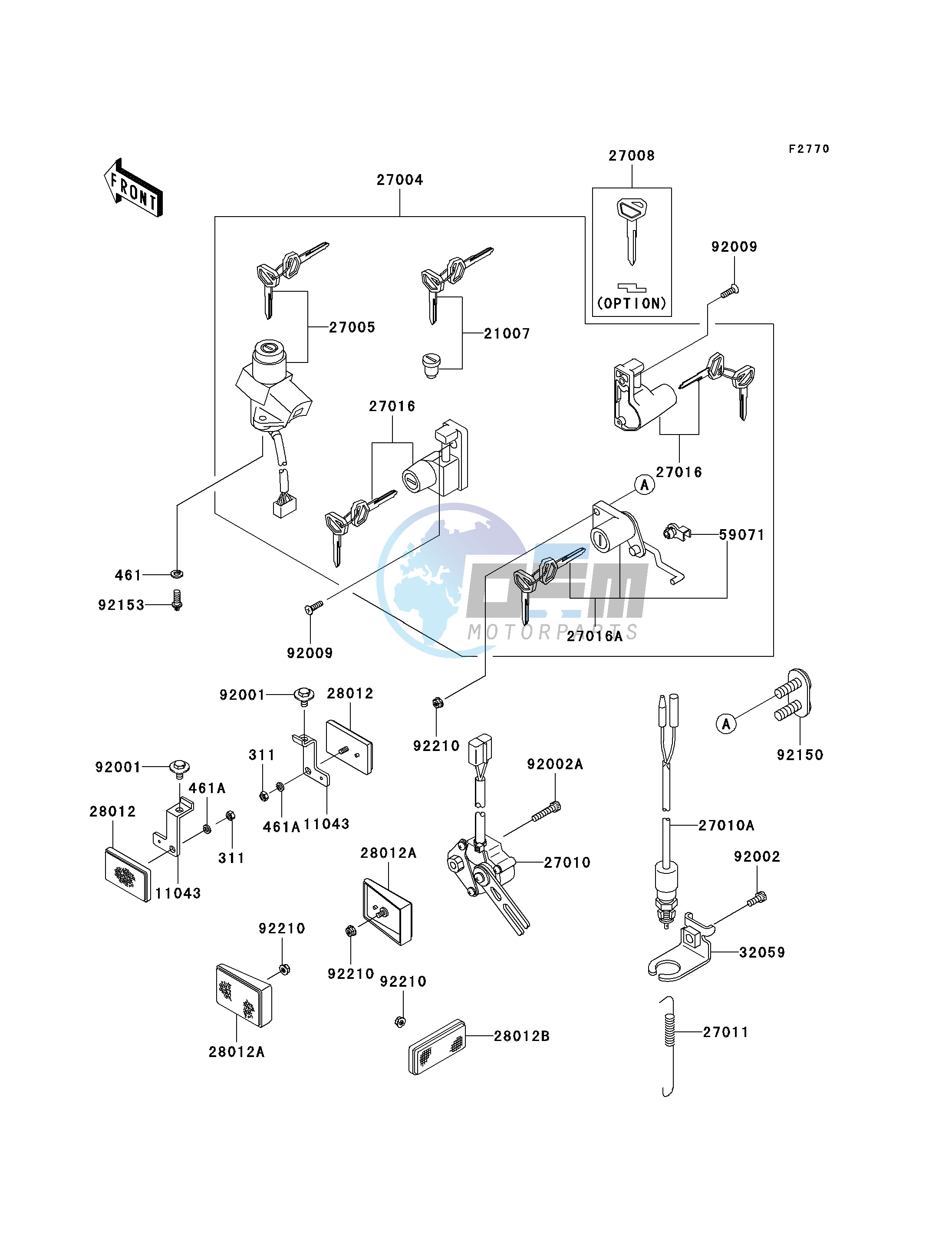 IGNITION SWITCH_LOCKS_REFLECTORS