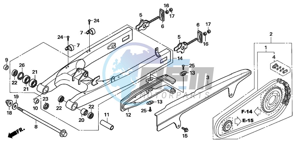 SWINGARM (CBF600S6/SA6/N6/NA6)