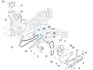 Liberty 150 4t 2v ie e3 (Vietnam) drawing Oil pump