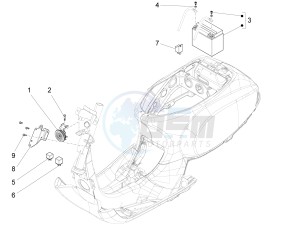 S 125 4T 3V ie drawing Control switches - Battery - Horn