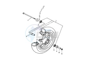 CS JOG R 50 drawing FRONT WHEEL