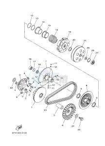 CZD300A X-MAX 300 X-MAX (B741 B749) drawing CLUTCH