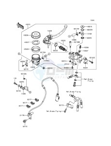 NINJA ZX-10R ABS ZX1000KFF FR XX (EU ME A(FRICA) drawing Front Master Cylinder