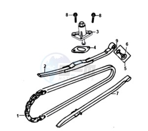 SYMPLY 50 L7 drawing CHAIN / CHAIN TENSIONER / CHAIN GUIDE