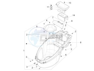 NRG 50 power DT drawing Rear cover - Splash guard