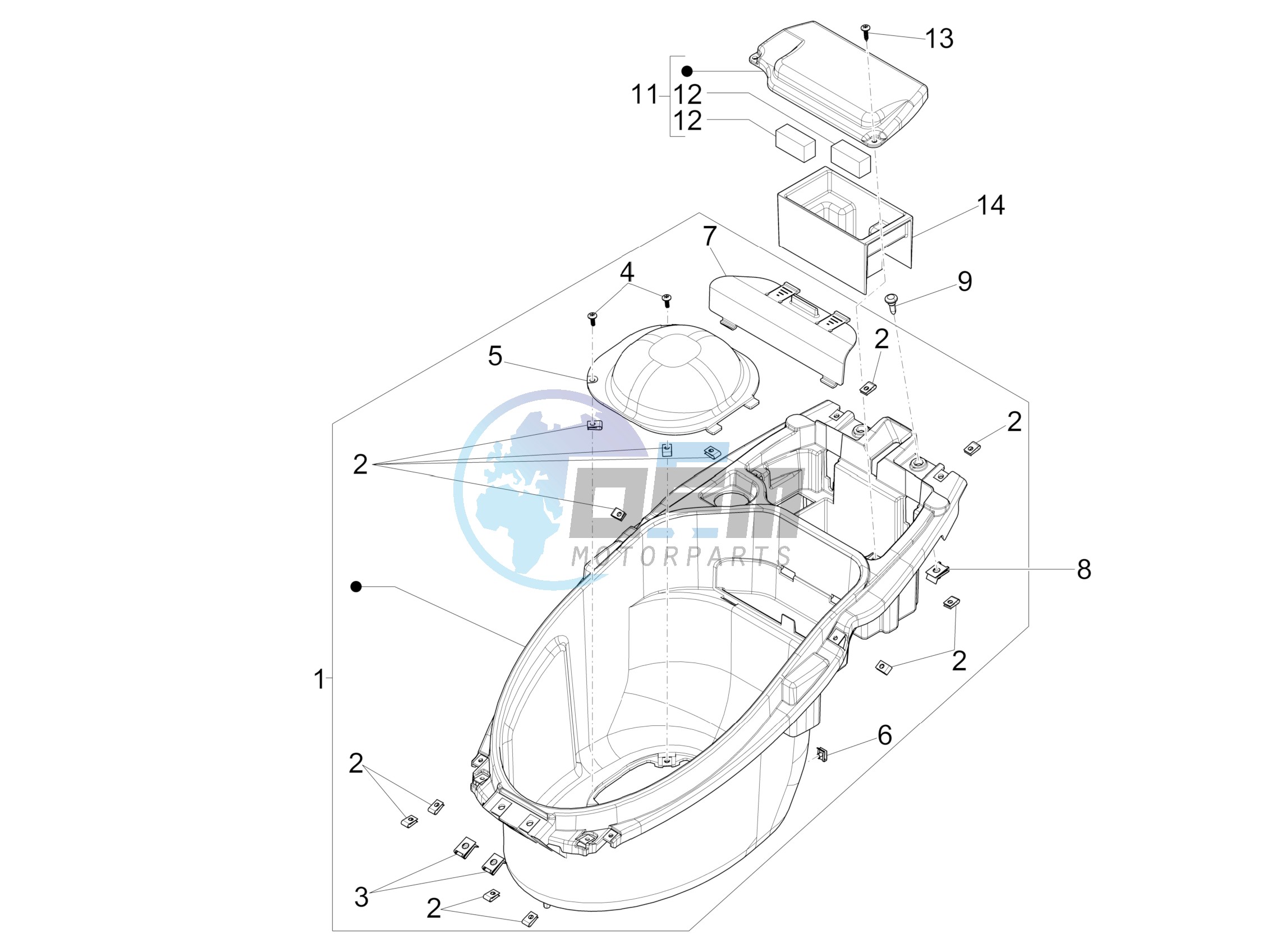 Rear cover - Splash guard