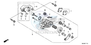 VFR1200XDE CrossTourer - VFR1200X Dual Clutch 2ED - (2ED) drawing PARKING BRAKE CALIPER