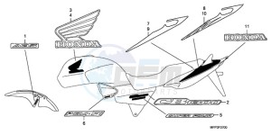 CB13009 SI / MME TWO - (SI / MME TWO) drawing MARK (CB1300/CB1300A)