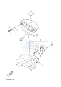 YZF-R125A YZF-R125 ABS R125 (5D7X 5D7X 5D7X 5D7X 5D7X) drawing TAILLIGHT