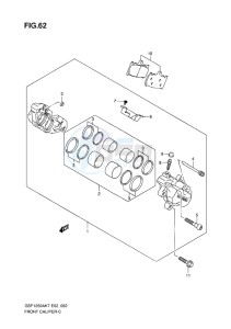 GSF-1250S BANDIT EU drawing FRONT CALIPER