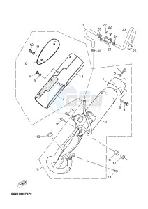 YN50 OVETTO (2APE) drawing EXHAUST