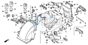 GL1500SE GOLDWING SE drawing REAR FENDER