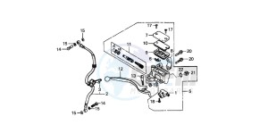 SJ100 1100 BALI EX drawing FRONT BRAKE MASTER CYLINDER