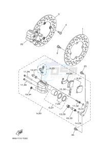 YFM450FWBD KODIAK 450 EPS (BB5A) drawing FRONT BRAKE CALIPER