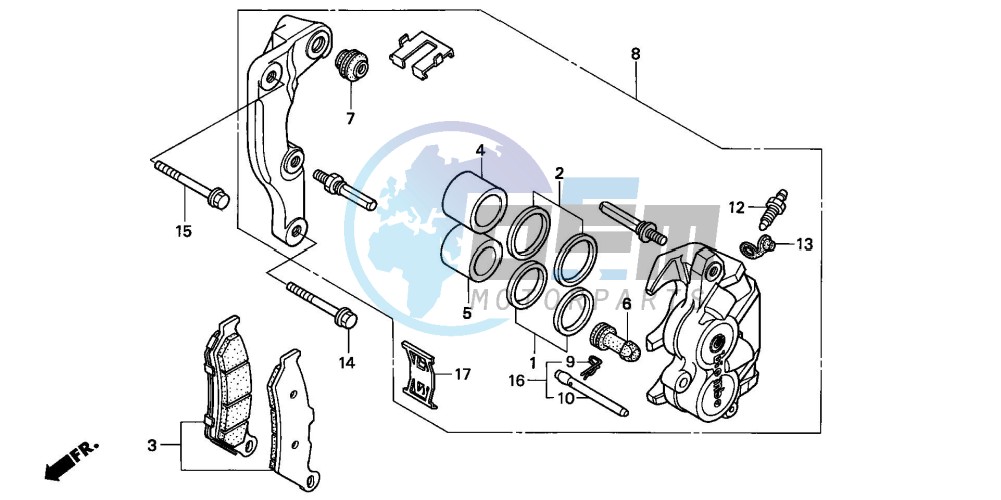 FRONT BRAKE CALIPER