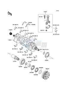 JET SKI ULTRA 300LX JT1500JBF EU drawing Crankshaft